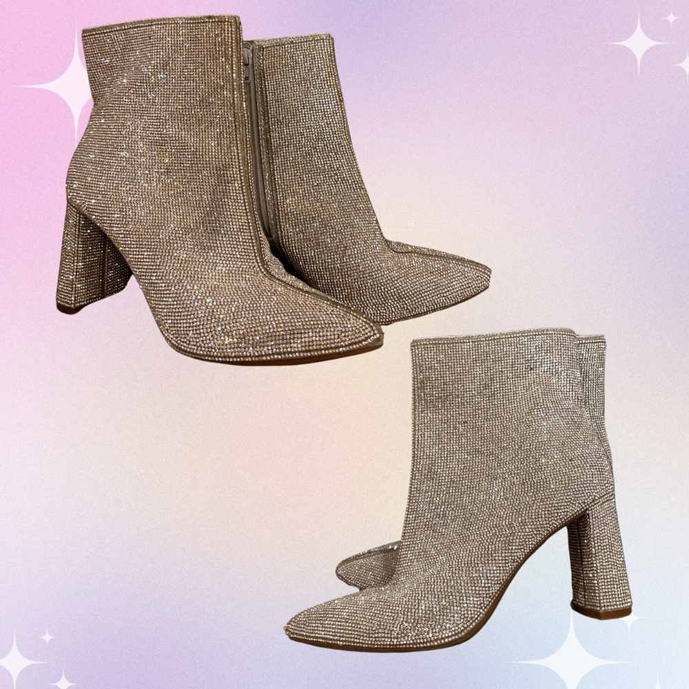 Adorable Rhinestone booties